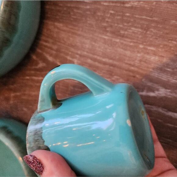 Jaska of California Cascade Ware Blue with Brown Drip Vintage 2 serving Bowls - Picture 14 of 16